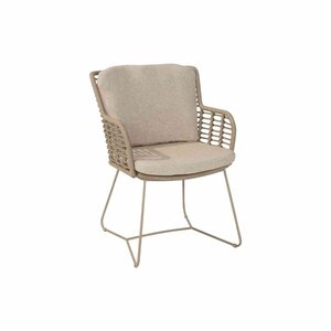 4SO Fabrice dining stoel latte incl. 2 kussens