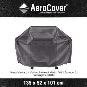 AeroCover beschermhoes Gasbarbecue hoes 135x52xH101 - afbeelding 1