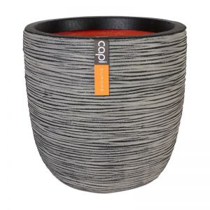 Capi pot bol rib nl 35x34 antraciet