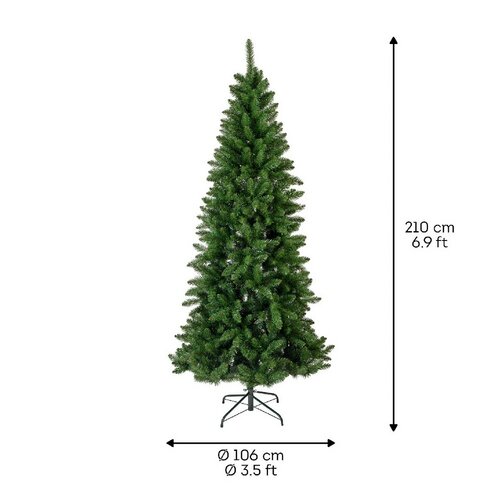 Everlands Lodge slim pine groen dia106-H210cm - afbeelding 6