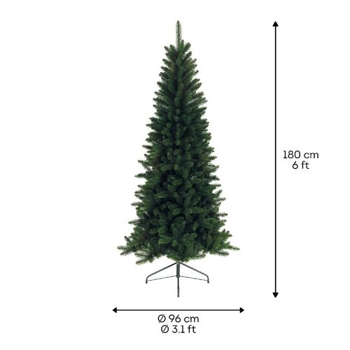 Everlands Lodge slim pine groen dia96-H180cm - afbeelding 6