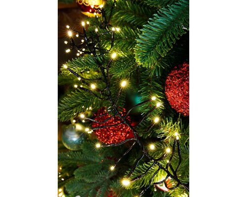 Lumineo tree lights led cluster lig zwart/warm wit 600cm-768 - afbeelding 5