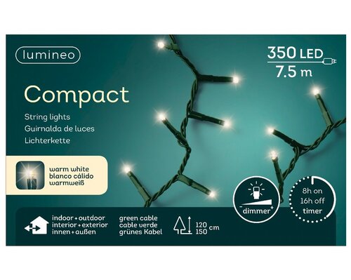 Lumineo tree lights led compact lig groen/warm wit 750cm-350 - afbeelding 1