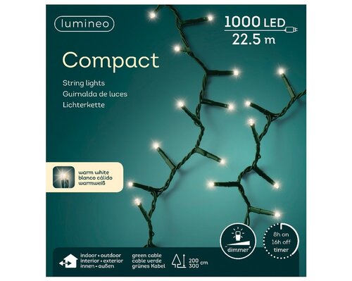 Lumineo tree lights led compact lig groen/warm wit 2250cm-10 - afbeelding 1