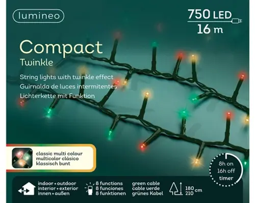 LUMINEO TREE LIGHTS Led compact l16m-750l grn/mlt - afbeelding 6