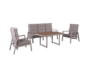 Own Living Barone loungeset , Beige - Sintered stone, Stoelen verstelbaar