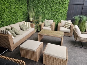 Own Living Houston lounge set , Bamboo