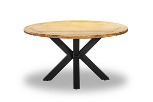 Palma dining tafel rond 140cm, teak top - afbeelding 2