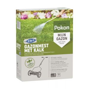 Pokon Gazonmest met Kalk 3-in-1 - afbeelding 3