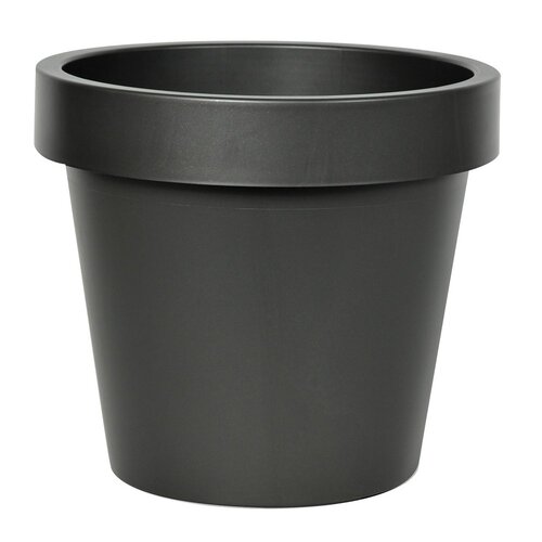 Mega Collections Linea Iris Flowerpot Anthracite D20H18