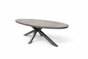 SenS-Line Brescia oval HPL dining table 220x115cm