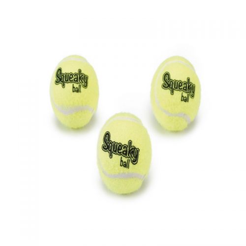 Beeztees Tennisbal+Pieper - Hondenspeelgoed - 5 cm - 3ST